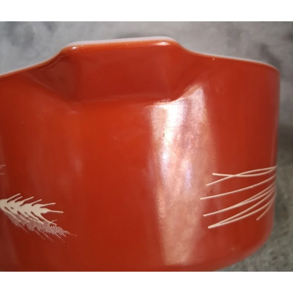 Vintage Pyrex Autumn Harvest 474-B 1.5 Qt Cinderella Casserole Dish Near Mint
